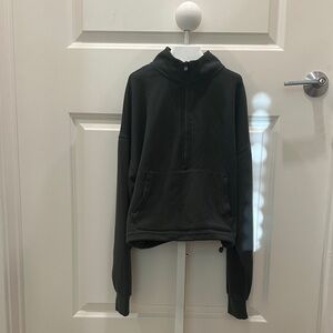 90 Degree By Reflex Dark Green Half-Zip Hoodie